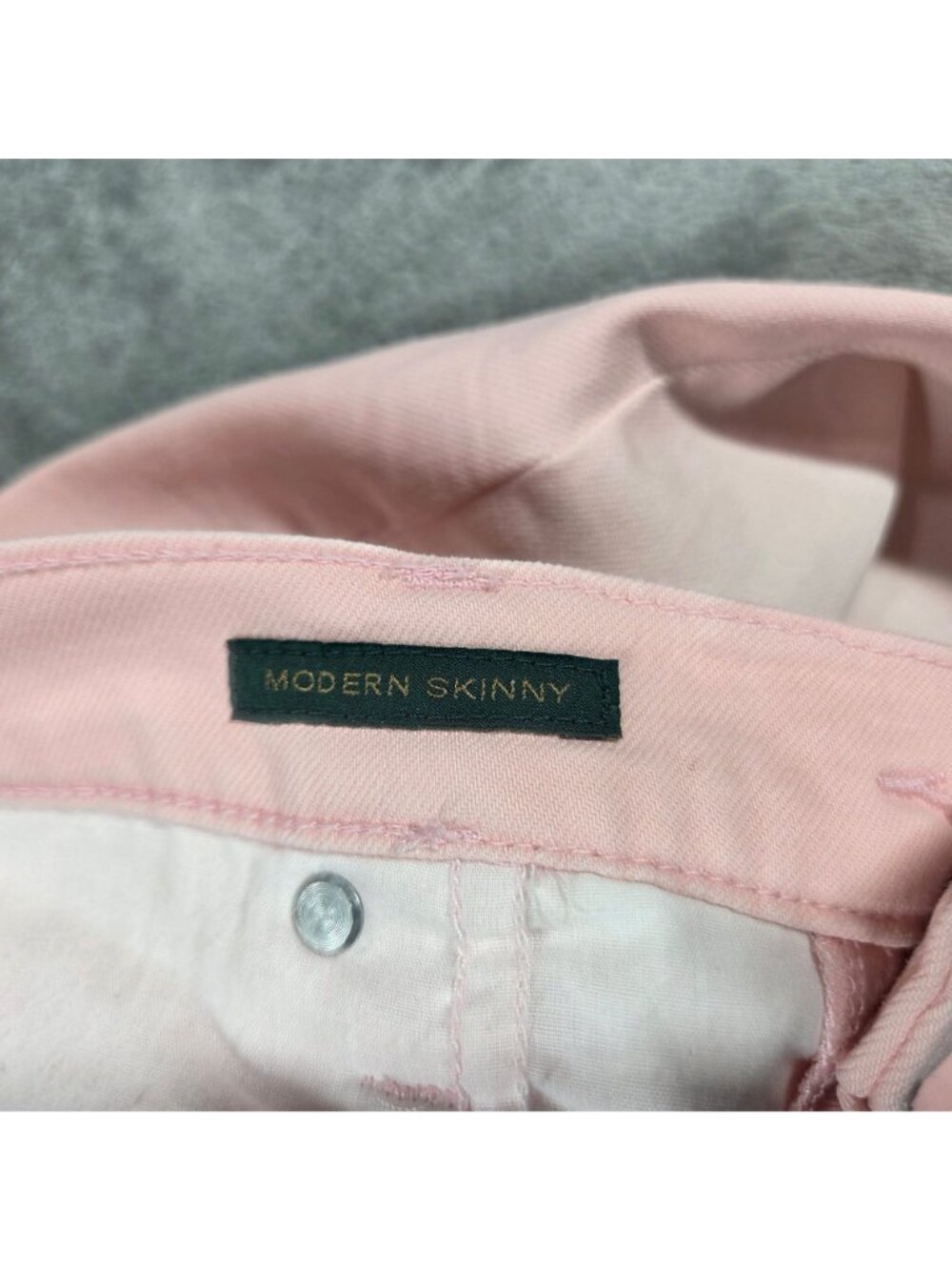 Lauren Ralph Lauren Jeans Womens 10 Washed Pink Ombre Modern Skinny Preppy NEW - Picture 4 of 10